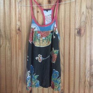 Truly madly deeply floral slouchy tank top
